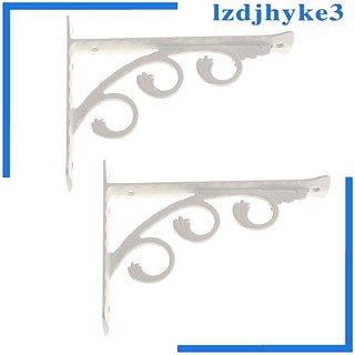 2 Chiếc Giá Treo Tường Kim Loại Chống Rỉ Sét Giá Đỡ Hình Chữ L Hỗ Trợ