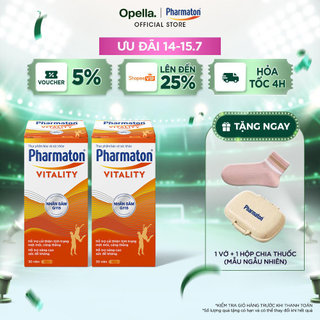 Bộ 2 Lọ Thực Phẩm Bảo Vệ Sức Khỏe Pharmaton Vitality 30 Viên/Lọ