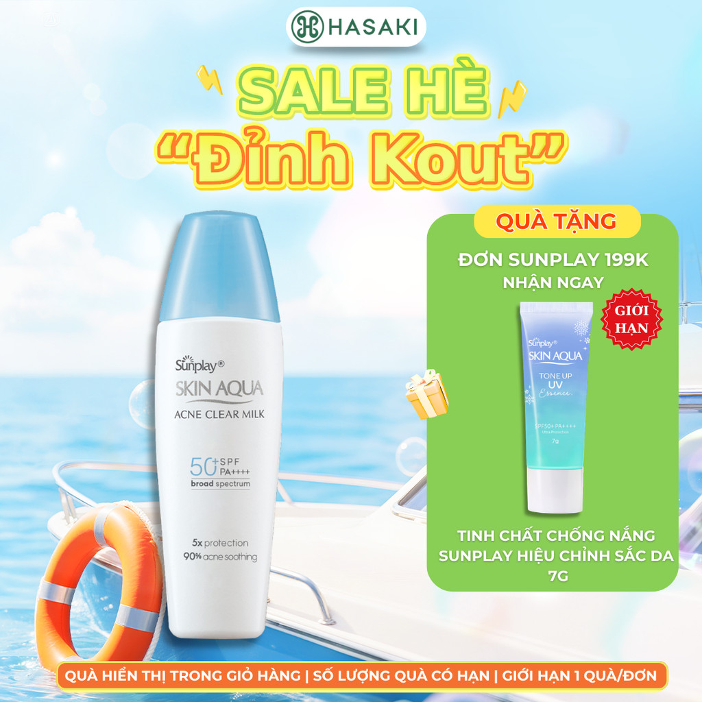 Sữa Chống Nắng Sunplay Skin Aqua Dưỡng Da Ngừa Mụn 25g
