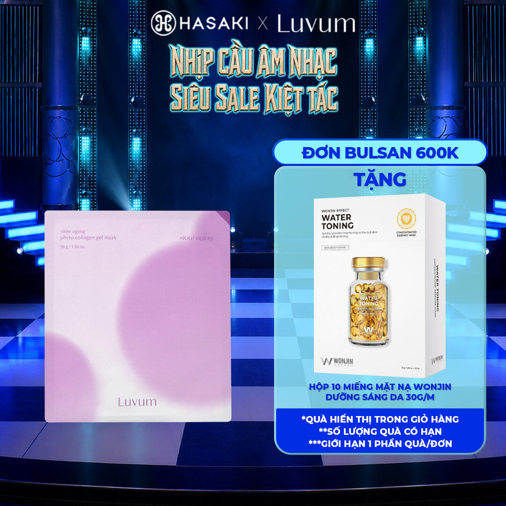 Mặt Nạ Thạch Luvum Giúp Sáng Da Mờ Thâm, Hỗ Trợ Phục Hồi, Trẻ Hóa Da 33-38g Hasaki Chính Hãng