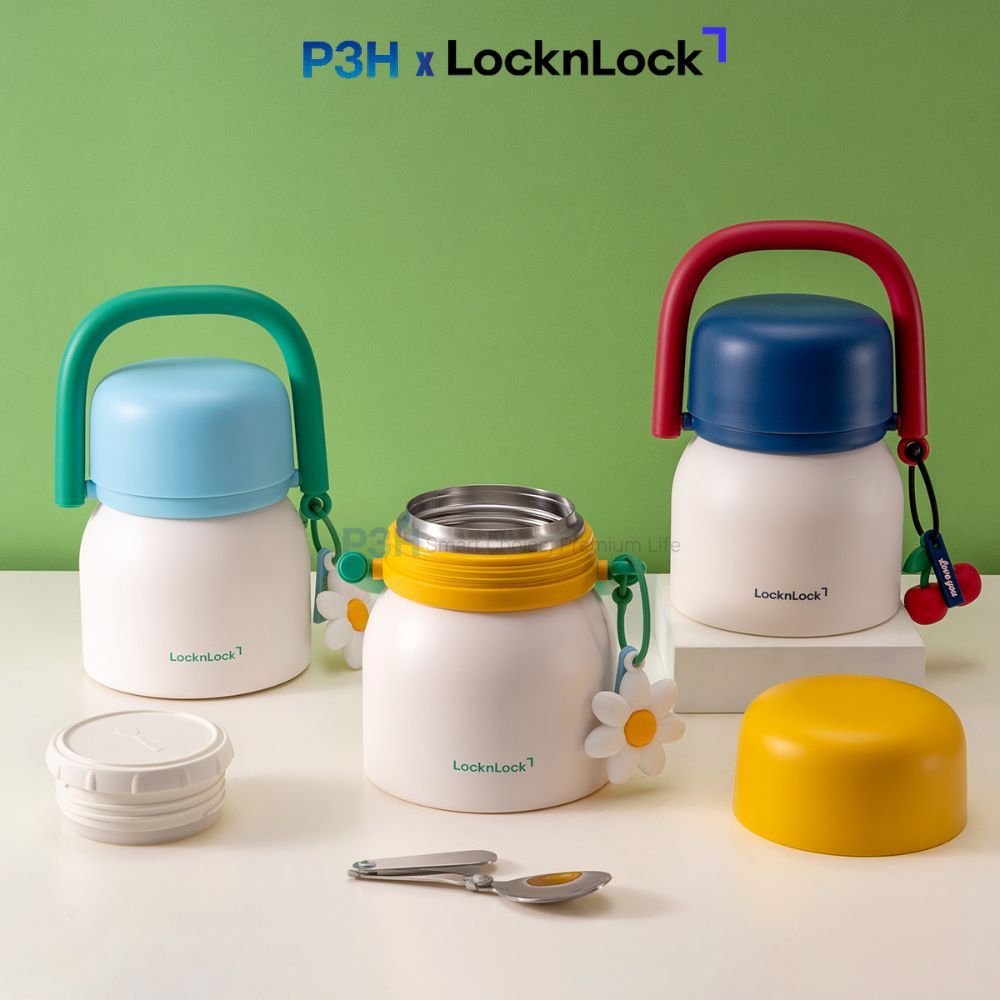 Bình Đựng Thức Ăn Giữ Nhiệt LocknLock Cho Bé Inox 304 LHC8068 P3H Mall