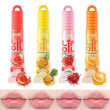 Hàng sẵn có S.F.R Màu Dưỡng Ẩm Dưỡng Ẩm Ánh Sáng Đường Môi Tẩy Tế Bào Chết Da Hương Vị Trái Cây Dầu Môi 0820