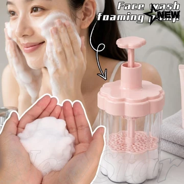[24H] Máy tạo bọt sữa rửa mặt - Máy tạo bọt thủ công - Di động, tái sử dụng - Máy tạo bọt sữa rửa mặt - Máy tạo bọt gội tắm - Tự động phục hồi - Loại ép / Nóng