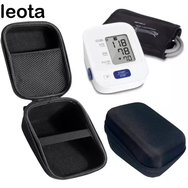 Hộp đựng máy đo huyết áp LEOTA, Túi bảo vệ máy đo huyết áp vỏ cứng di động, Hộp cứng tam giác chống sốc chống nước cho máy đo huyết áp