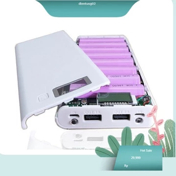 Box sạc dự phòng 8 khe pin dùng pin 18650 - CHÍNH HÃNG mạch sạc dự phòng pin sạc 18650