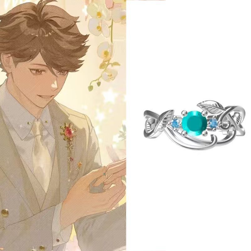 Haikyu!! Nhẫn cầu hôn của Oikawa Tetsu: Một chiếc nhẫn đơn giản, tinh tế và cao cấp, phụ kiện theo chủ đề anime và nhẫn cosplay JULT
