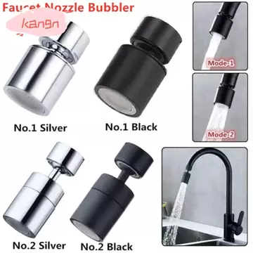 Máy sục khí vòi nước KANGN, Vòi phun nước Splashback Bộ lọc đầu phun vòi 2 chế độ, Universal 360° Vòi lọc nước quay Bubbler Kitchen