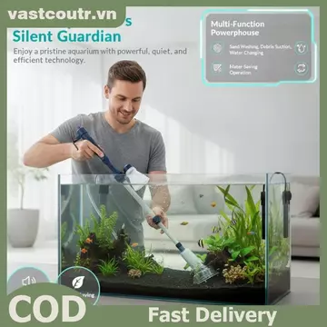 Máy bơm đổi nước bể cá điện COTR Hoạt động dễ dàng Bộ lọc chất thải làm sạch sỏi cho bể cá gia đình 5-80 Gallon VN
