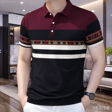 Áo Polo Cho Nam Trang Trọng Thường Ngày Sọc Áo Sơ Mi Polo Cho Nam Nhiều Màu Áo Sơ Mi Polo Tay Ngắn Mùa Hè Kinh Doanh Polo Cho Nam Cổ Áo Sơ Mi