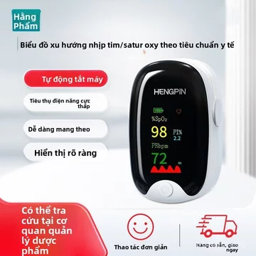 Máy đo nồng độ oxy trong máu kẹp ngón tay theo dõi nhịp tim SpO2 gia đình
