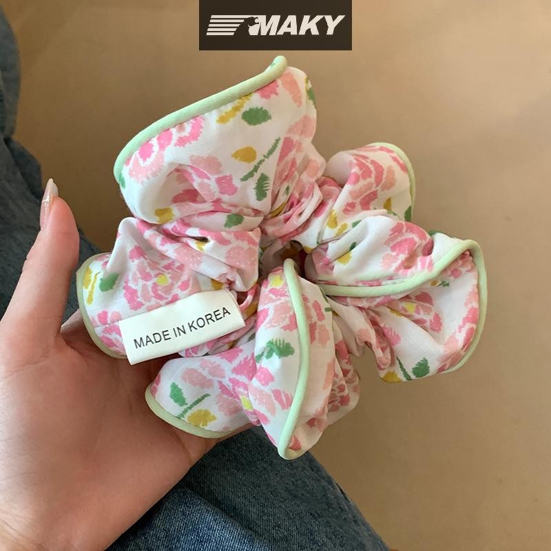 Newwellknownepic Thời Trang Hàn Quốc Hoa Scrunchies Nữ Cô Gái Tóc Co Giãn Dây Cao Su Phụ Kiện Buộc Tóc Dây Dây Mũ Đội Đầu VN