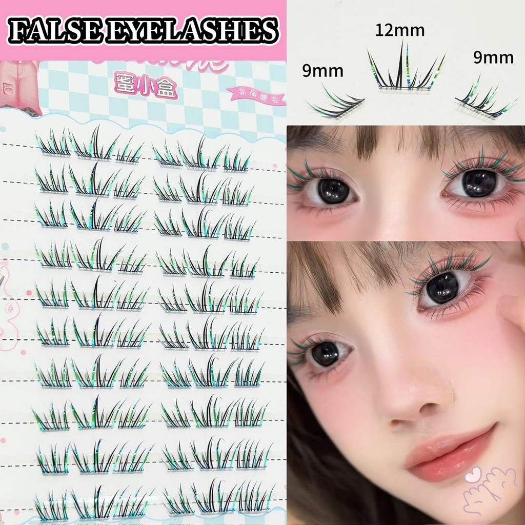 Cụm lông mi Gradient 9-12mm Lông mi tự dính siêu nhẹ để mua sắm Hẹn hò sử dụng hàng ngày