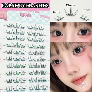 Cụm lông mi Gradient 9-12mm Lông mi tự dính siêu nhẹ để mua sắm Hẹn hò sử dụng hàng ngày