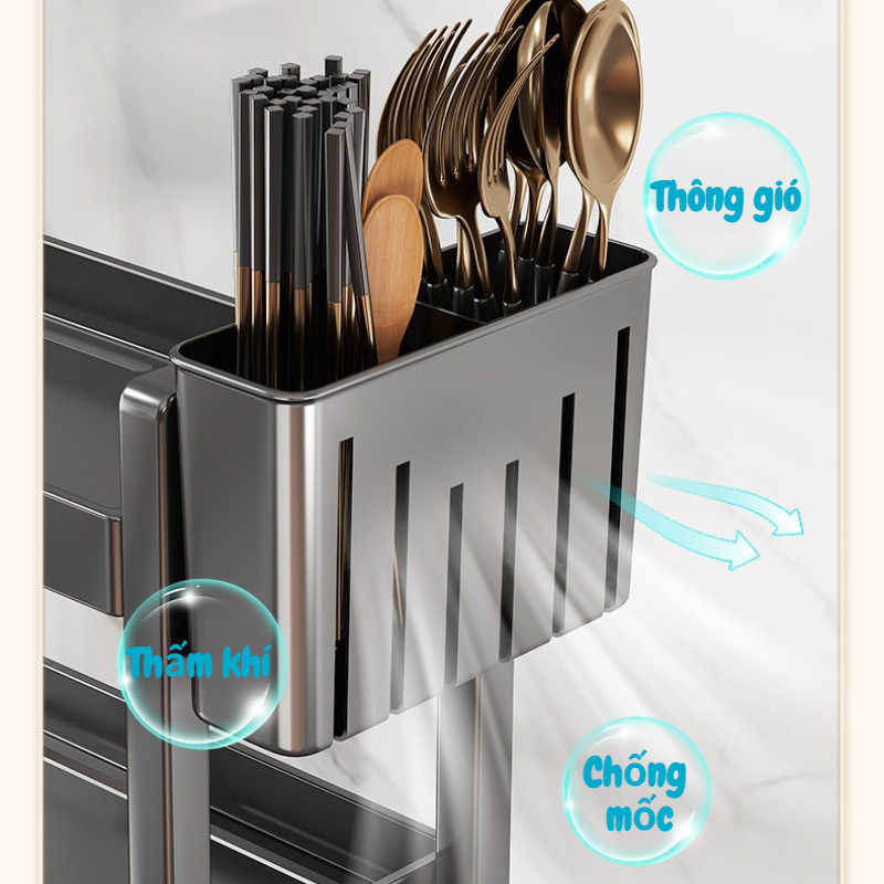 Kệ đựng gia vị nhà bếp 2 và 3 Tầng, Kệ hũ gia vị, Có thể để bát đũa dao thớt, Giải Pháp Lưu Trữ Và Đựng Gia Vị Hiệu Quả