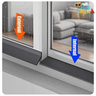 Thanh chặn nước cửa sổ JIGK 50cm, Chức năng niêm phong dòng chảy ngược nước không thấm nước, Vách ngăn chống thấm nước, Viền cửa sổ cao su chịu thời tiết Tấm che mưa chống nước Bảo vệ mưa