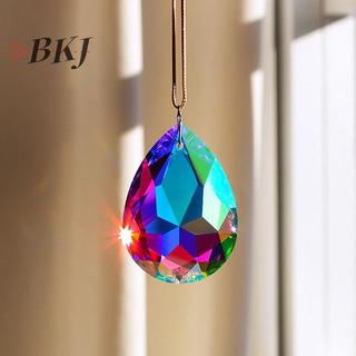 [KJ] Crystals Chuông gió Lăng kính Sun Catchers Trang sức thủ công Mặt dây chuyền sân vườn Cầu vồng Chaser Trang trí Cửa sổ Trang trí sân vườn [Mới]