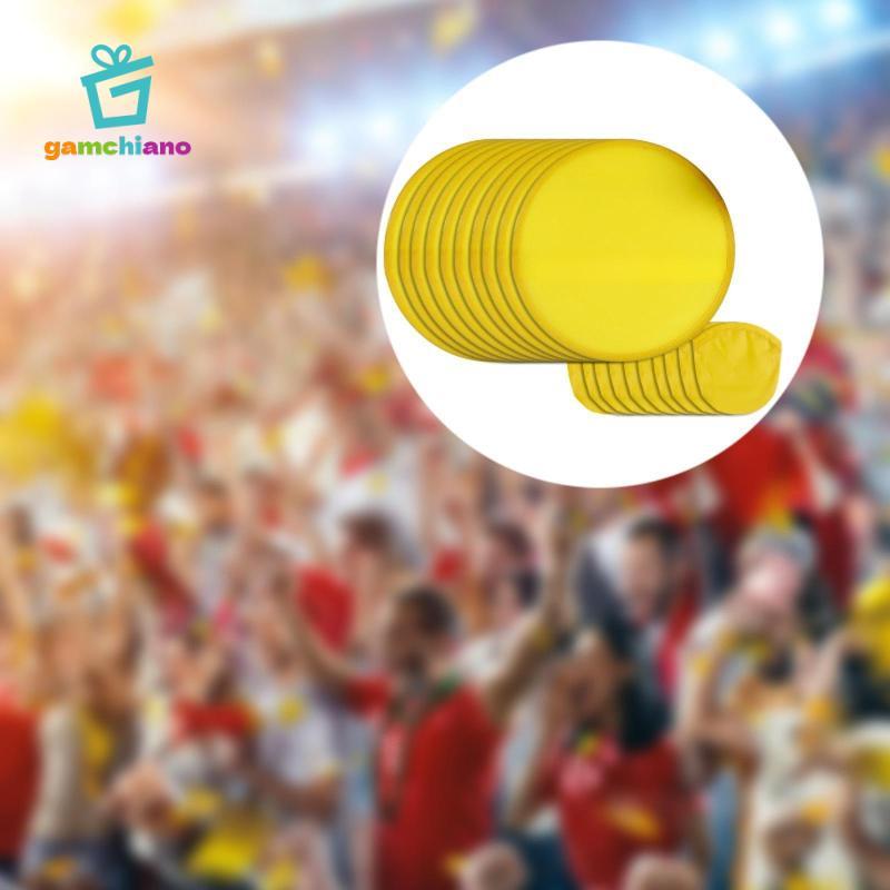 Quạt gấp 10x Quạt gấp di động Quạt tròn đĩa Polyester di động cho hoạt động ngoài trời, quảng cáo, hiệu suất
