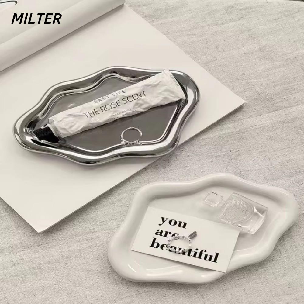 Đĩa lưu trữ MILTER, Khay đựng đồ trang sức Mini bằng nhựa, Đèn sang trọng hình đám mây Trang sức Đĩa đựng đồ / Chìa khóa