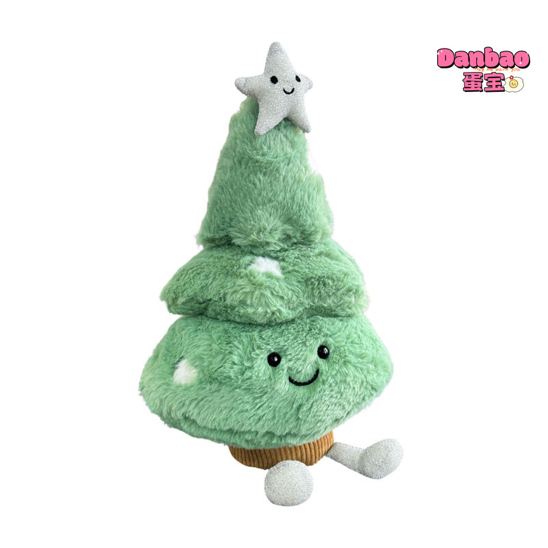 ((DANBAO) Cây Giáng Sinh Với Ngôi Sao May Mắn Đồ Chơi Sang Trọng Búp Bê Cây Giáng Sinh Dễ Thương Đồ Trang Trí Giáng Sinh Chất Liệu Mềm Quà Tặng Cho Bạn Bè Quà Tặng Giáng Sinh Đồ Chơi DANBAO