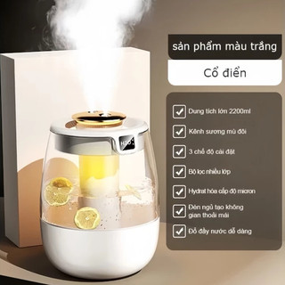 【BabyJoy】máy tạo ẩm không khí phun kép,Đèn ngủ tạo độ ẩm phun sương mini,Hoạt động siêu êm,An toàn cho mẹ bầu & em bé