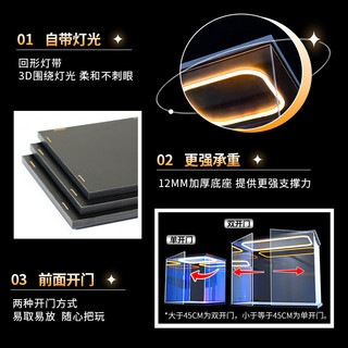 [Hộp trưng bày trong suốt acrylic] Thích hợp cho Popmart HIRONO Ono Pianist Thang máy hợp thời trang Chơi Hộp trưng bày nắp chống bụi acrylic