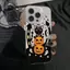 Halloween Dễ Thương Bí Ngô Mèo Đen Màu Trơn Ốp lưng iPhone 17 Pro Max Air 16E 16 15 14 Plus 13 12 Mini 16 15 14 13 12 Pro Max Vỏ Bảo Vệ Ống Kính Hoạt Hình Ốp Lưng