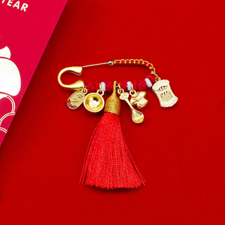Mặt dây chuyền thổ cẩm handmade bằng cát vàng, dây đỏ - Trang sức thời trang an toàn