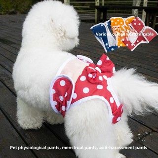 Quần sinh lý phổ biến cho chó Teddy Quần kinh nguyệt Quần dì Quần chống quấy rối Thích hợp cho chó nhỏ