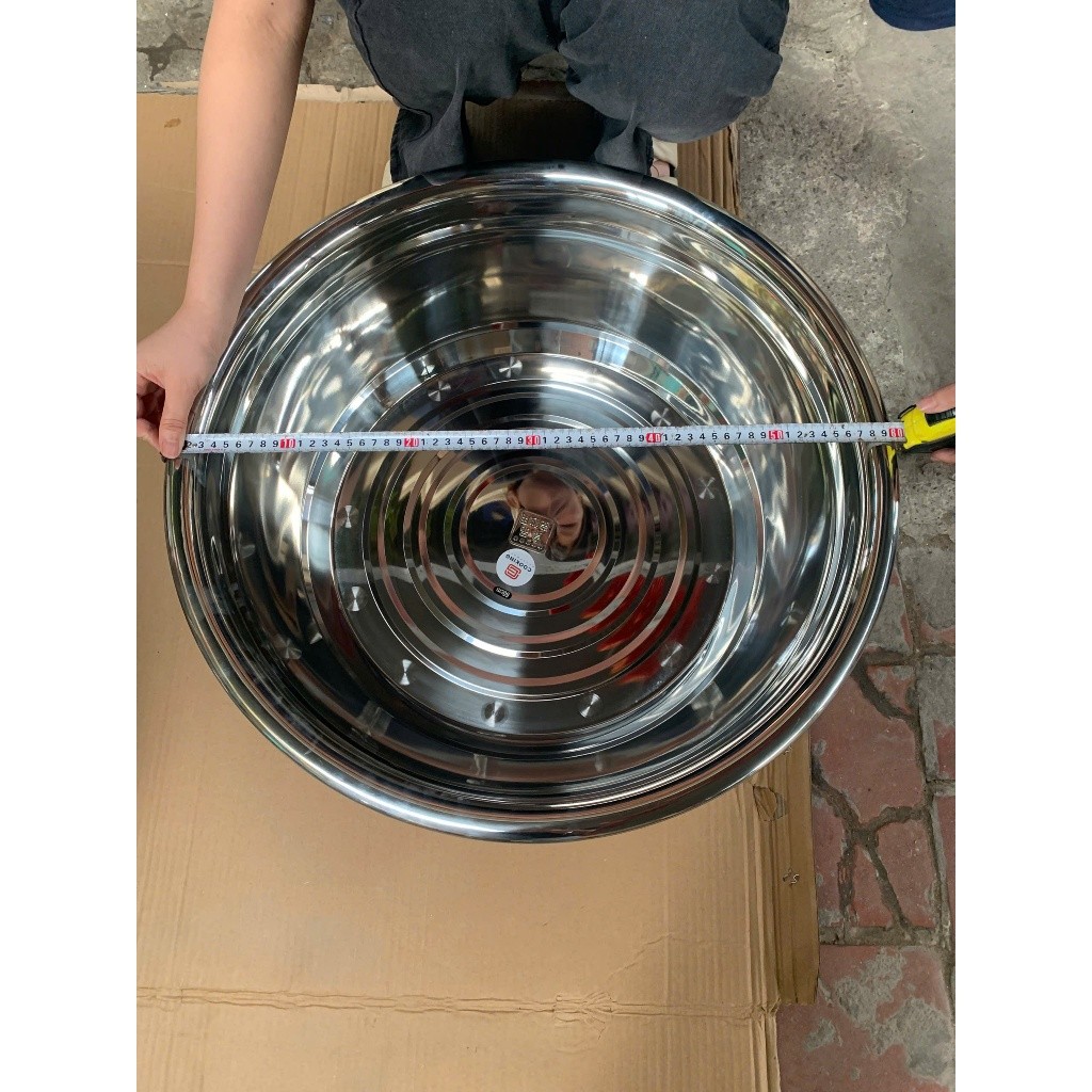 Thau inox Chậu Inox 304 SIZE TO CÓ 45CM , 50CM , 60CM , 70CM Hàng Cao Cấp Nhập Khẩu Trực Tiếp Dày Dặn, Đẹp