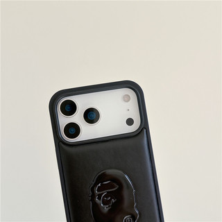 Vỏ điện thoại doanh nhân cao cấp hình khỉ dập nổi 3D cho iPhone 17 16 15 13 14 Pro Max Vỏ chống sốc