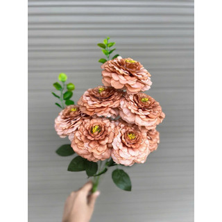 Cụm trà highlight 7 bông size 8cm - hoa vải
