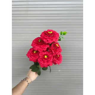 Cụm trà highlight 7 bông size 8cm - hoa vải