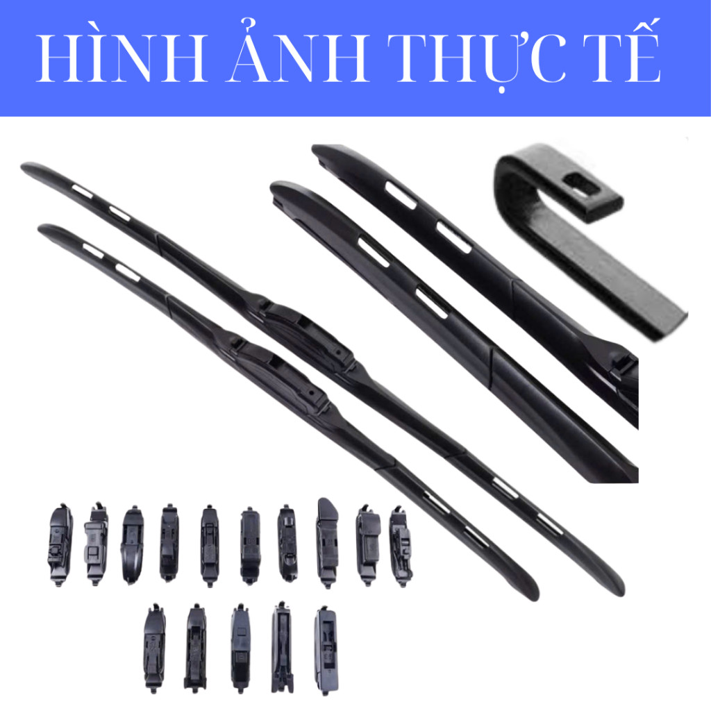 Gạt Mưa Ô Tô TOYOTA COROLA ALTIS , VIOS, FORTUNER, INNOVA, HILUX, CAMRY, ZACE, WIGO, VELOZ, Silicon Nano Gạt Sạch Êm.3K