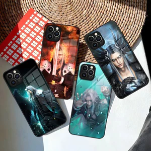 BK-1 Final Fantasy Sephiroth Ốp Lưng Điện Thoại Iphone 15 14 12 11 13 Pro Max Mini X 8 Xr Xs 7 Puls Kính