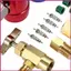 Bộ chuyển đổi làm lạnh ô tô R1234YF Đầu nối niêm phong có thể điều chỉnh nhanh Phụ kiện Ac ô tô cho cửa hàng máy nén khí ô tôidaevn