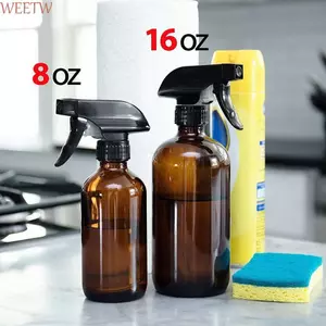 WEETW Chai có thể đổ lại Màu hổ phách Rỗng Vệ sinh Lưu trữ Sản phẩm Xịt phun sương