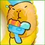 Bể Bơi Phao Vòng Hoạt Hình Capybara PVC Chống Rò Rỉ Đồ Chơi Nước Bơm Hơi Ống Bơi Cho Lounging Đi Biển Trò Chơi Nước wipqsvn