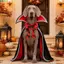 QEARY Chó Halloween Cape, Cổ Mềm Mại Thú Cưng Bát Áo Choàng, Trang Phục Hóa Trang Cho Chó Con Hai Kích Cỡ Nhẹ Hai Màu Mèo Phù Thủy Áo choàng Ảnh Đạo Cụ