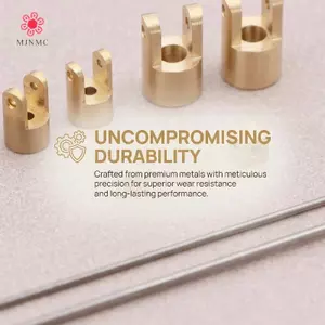 MJnmc OD 2mm 1mm Đồng thau đa năng Khớp nối trục Đầu nối xuyên lỗ chắc chắn cho mô hình kỹ thuật và xưởng DIY Giải pháp mới