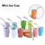 XOITU MIni 3 Oz Tumbler Hút Rượu Cách Nhiệt Cốc Cà Phê Inox Có Ống Hút Tiệc Champagne Tặng Cốc VN
