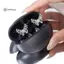 < WHPHous-t > Kẹp Tai Nghe Pha Lê Bướm 1 Chiếc Tai Nghe Kim Cương Giả Có Thể Tháo Rời Trang Trí Trang Sức Phụ Kiện Dễ Thương Cho Thiếu Niên Bé Gái Du Lịch Sử Dụng Đẹp