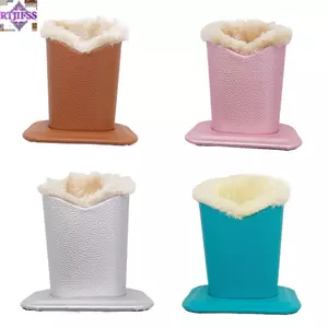 Giá đỡ kính mắt RTJIFSS, Đế trưng bày kính mắt bằng vải Polyester sang trọng, Giá đỡ kính râm bằng da chất lượng cao