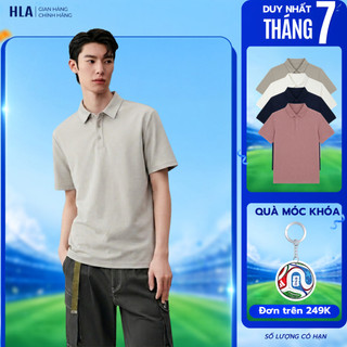 [Hỏa Tốc_4H]  Áo thun polo nam ngắn tay HLA Vải cotton co giãn thoáng mát - Phù hợp mọi phong cách