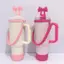 Bộ Phụ Kiện Tumbler Không Chứa BPA Có Dây Đeo Tay Nắp Ống Hút Nơ Phù Hợp Với Ống Hút 10 Mm Dùng Cho Thể Thao Ngoài Trời Sử Dụng Hàng Ngày [VN]