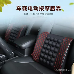 Massage Điện Đệm Thắt Lưng Cho Ô Tô Đệm Thắt Lưng Hỗ Trợ Tựa Lưng Lái Xe Thoải Mái Hỗ Trợ Thắt Lưng Xe Mùa Hè HDLD