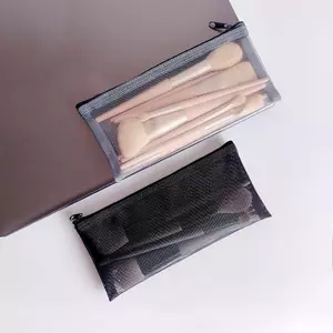 Túi Đựng Trang Điểm Lipsti Cọ Trang Điểm Túi Bảo Quản Sinh Viên Lưới Trong Suốt Hộp Đựng Bút Chì Ins Du Lịch Mỹ Phẩm Tổ Chức Cho Nữ VN