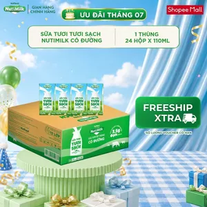Thùng 24 Hộp Sữa Tươi Tươi Sạch NutiMilk 110ml/hộp