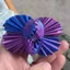 Đồ chơi Fidget in 3D QEARY, Chất liệu thủ công chắc chắn quay mượt mà, Bánh răng lưới nhẹ gọn nhẹ gọn Đồ chơi bàn giảm căng thẳng in 3D