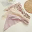 PNPIA- Khăn trùm đầu hoa ngọt ngào Vải lụa cổ điển Tam giác Khăn quàng tóc Co giãn Headwrap Phụ kiện thời trang đa năng