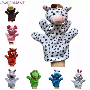 JUNYUE88US Con Rối Tay Cho Động Vật, 24 Loại Đồ Chơi Sang Trọng Con Rối Tay Đáng Yêu, Đồ Chơi Đồ Chơi Tương Tác Vải Đáng Yêu Động Vật Tay Con Rối Ngón Tay Đồ Chơi Cha Mẹ-Con